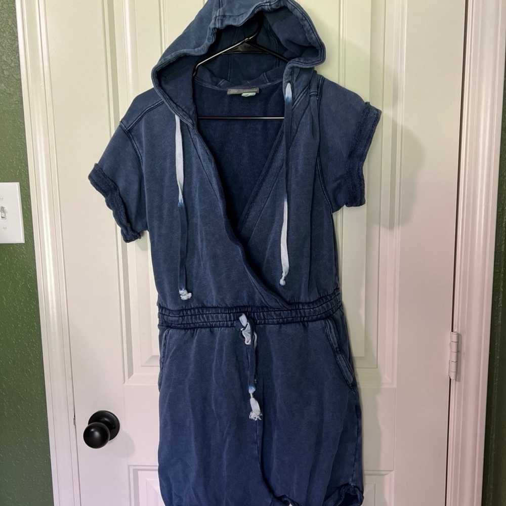 Anthropologie Blue Romper